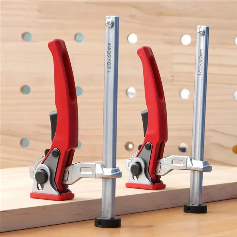 AT48-2Pcs Desktop Dog Hole Fixing Clamp, Adjustable Steel Table Clamp For Woodworking Workbench Fixing Ratchet F Clamp
AT48-2Pcs Desktop Dog Hole Fixing Clamp, Adjustable Steel Table Clamp For Woodworking Workbench Fixing Ratchet F Clamp