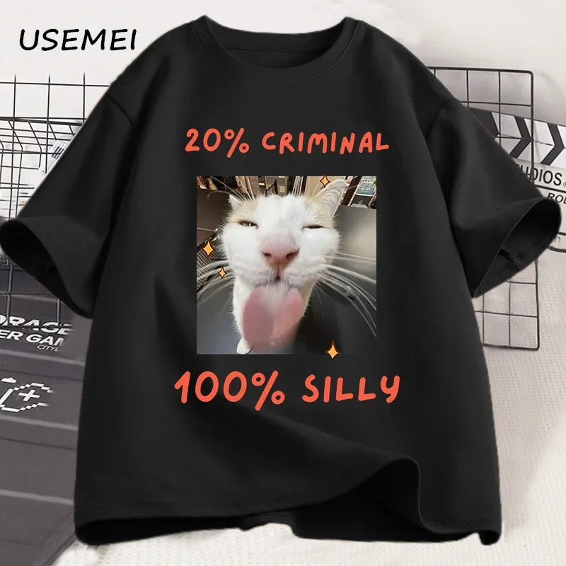 That Silly Cat T-Shirts Summer Harajuku Kawaii Cat Printed Short Sleeve Tees Men Women Streetwear Loose Clothes Y2K Tops
That Silly Cat T-Shirts Summer Harajuku Kawaii Cat Printed Short Sleeve Tees Men Women Streetwear Loose Clothes Y2K Tops