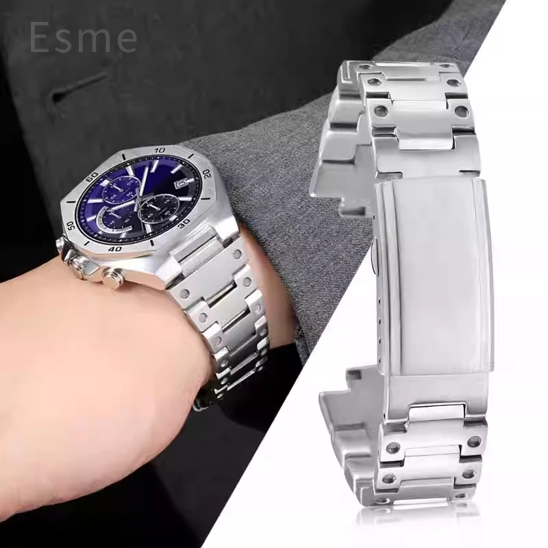 Original Style Flexible Connecting Solid Steel Watchband 14x26mm for Casio Edifice Series EFB-680 ECB-10Y Convex Interface Strap
Original Style Flexible Connecting Solid Steel Watchband 14x26mm for Casio Edifice Series EFB-680 ECB-10Y Convex Interface Strap