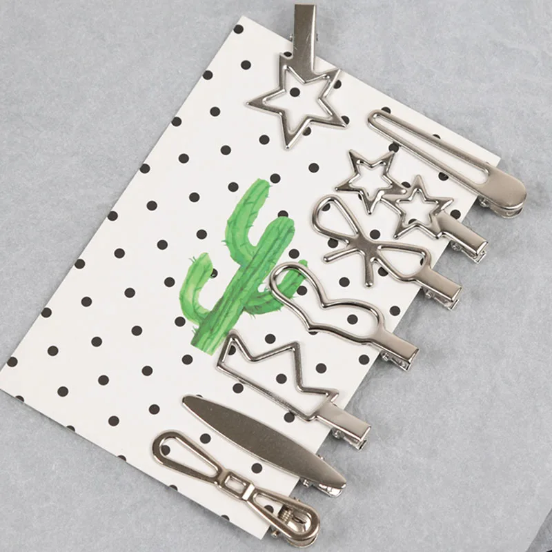 Korean 8pcs Metal Silver Hair Clips Fashion Girls High Quality Geometric Fashion Barrettes Headwear Women Hair Accessories
Korean 8pcs Metal Silver Hair Clips Fashion Girls High Quality Geometric Fashion Barrettes Headwear Women Hair Accessories
