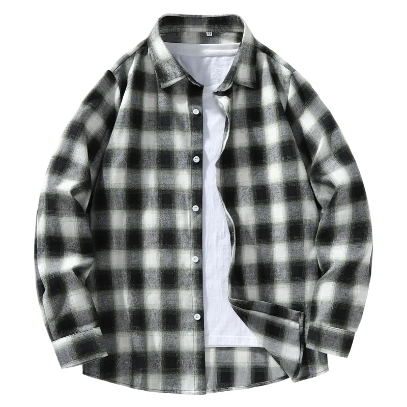 Harajuku Cardigan Plaid Shirts for Men Casual Streetwear 2026 Vintage Fall Clothes Couple Long Sleeve Button Up Loose Work Shirt
Harajuku Cardigan Plaid Shirts for Men Casual Streetwear 2026 Vintage Fall Clothes Couple Long Sleeve Button Up Loose Work Shirt
