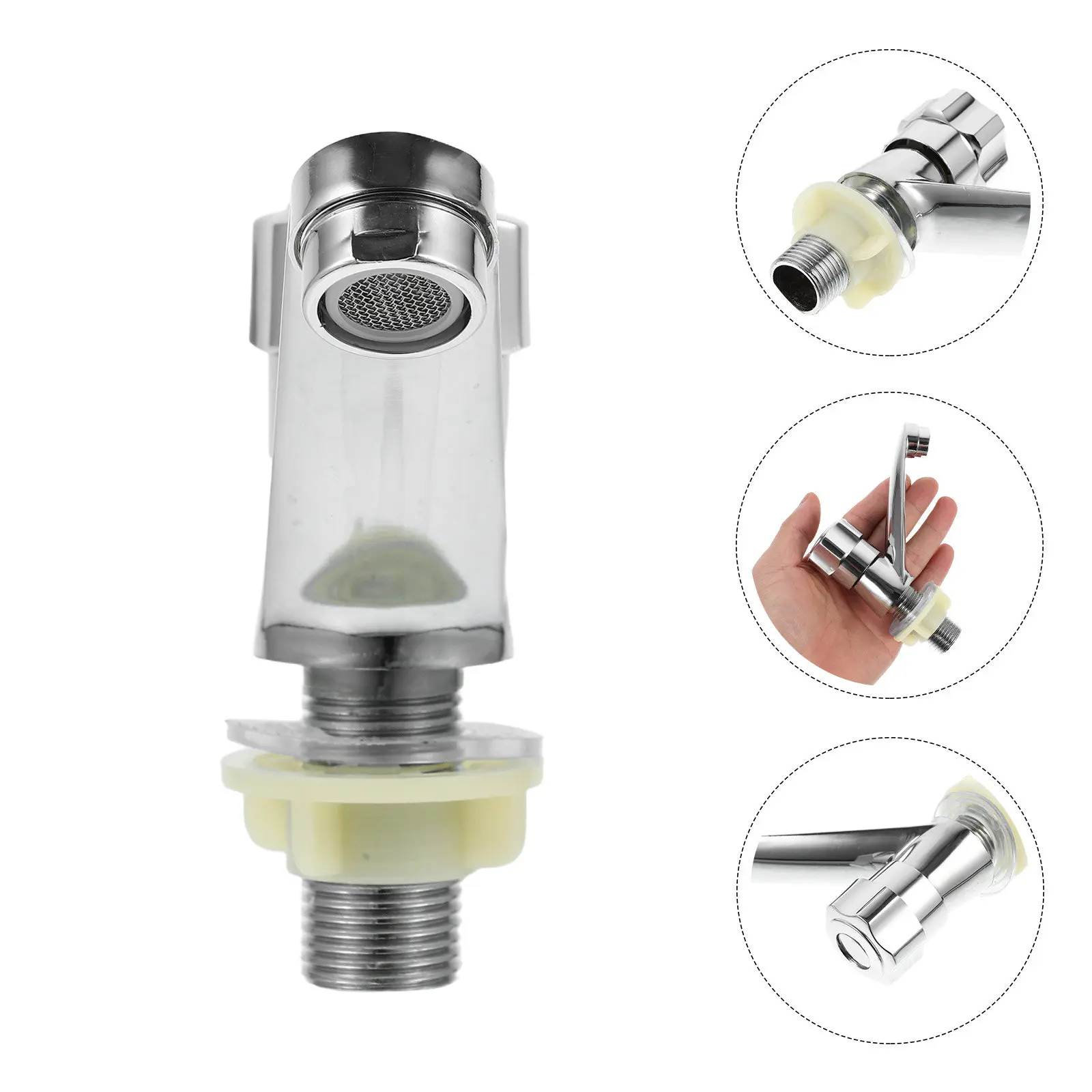 Single Hole Cold Water Basin Faucet Quick Open Durable Alloy Tap Space Saving Bathroom Sink Household Use Cold Water
Single Hole Cold Water Basin Faucet Quick Open Durable Alloy Tap Space Saving Bathroom Sink Household Use Cold Water