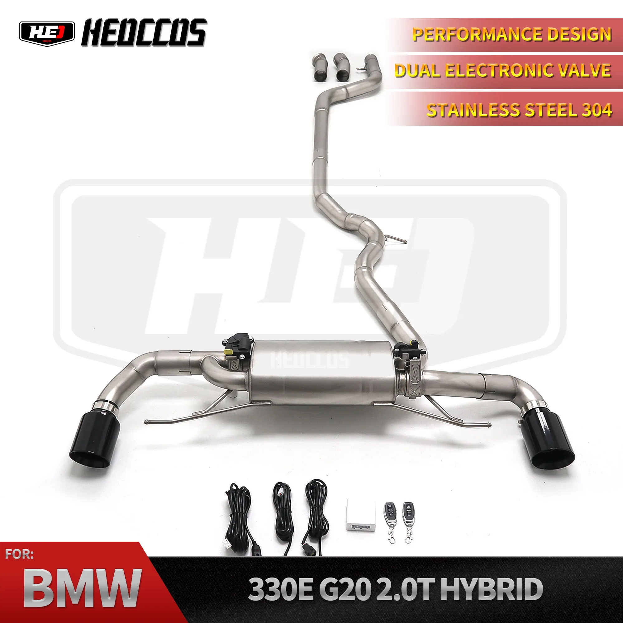 HEO High Quality for 2023 BMW 330E G20 2.0T Hybrid 304 Stainless Steel Exhaust Pipe System
HEO High Quality for 2023 BMW 330E G20 2.0T Hybrid 304 Stainless Steel Exhaust Pipe System