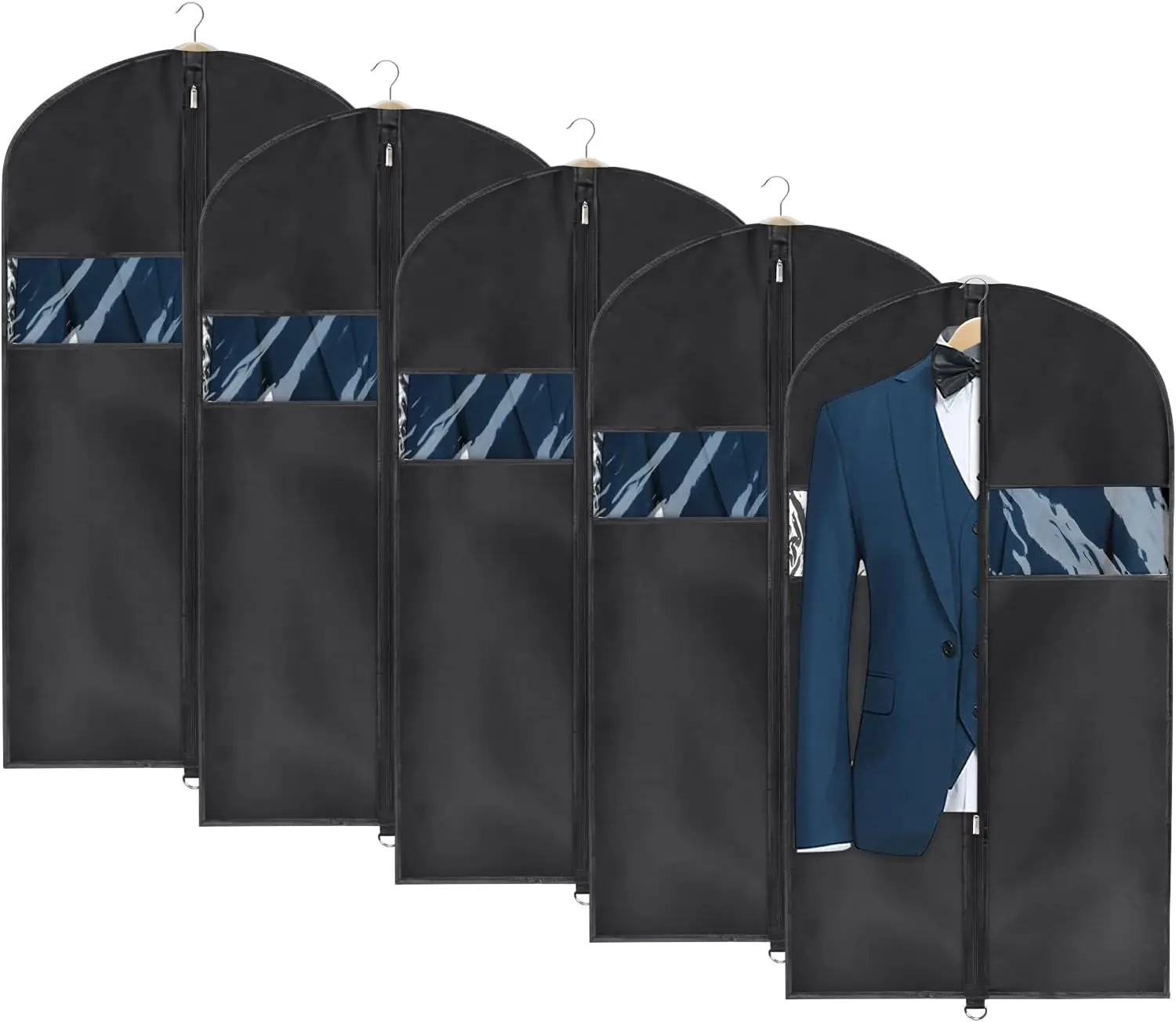 43 Inch Garment Bag for Storage and Travel, Set of 5, Washable Suit Cover, Oxford Fabric
43 Inch Garment Bag for Storage and Travel, Set of 5, Washable Suit Cover, Oxford Fabric