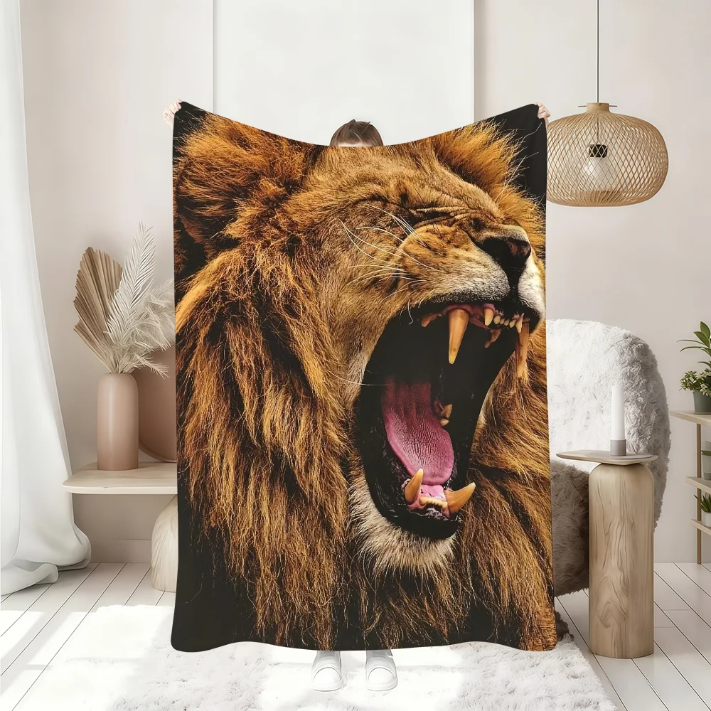 Lion Pattern Blanket Soft Throw Blanket for Home Bedroom Bed Sofa Picnic Travel Office Rest Cover Blanket Gift
Lion Pattern Blanket Soft Throw Blanket for Home Bedroom Bed Sofa Picnic Travel Office Rest Cover Blanket Gift