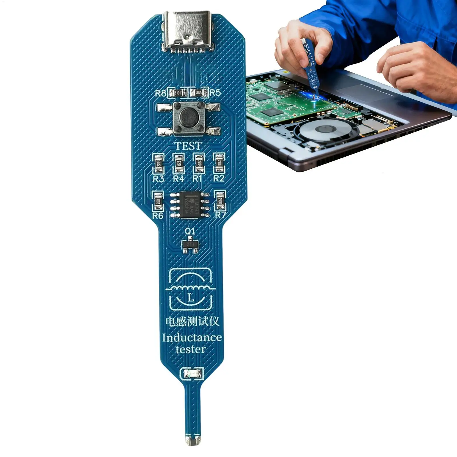 Inductance Tester Electromagnetic Induction Meter Portable Motherboard Coil Detector Tool for Phone Repair Circuit Electronics
Inductance Tester Electromagnetic Induction Meter Portable Motherboard Coil Detector Tool for Phone Repair Circuit Electronics