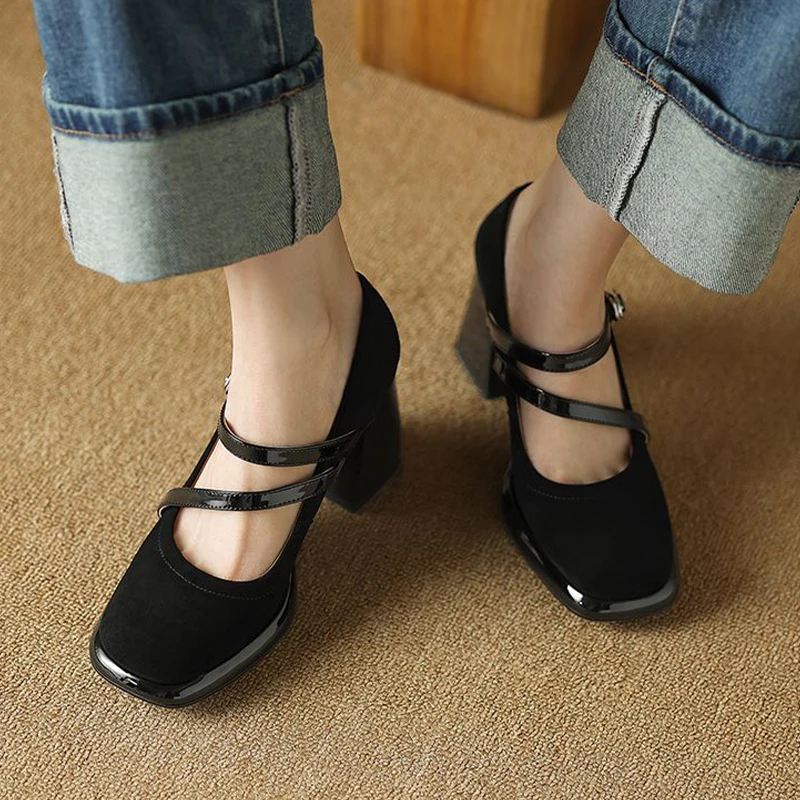 High Heels Women's Mary Jane Shoes Elegant Dress Chunky Shoes Spring 2026 New Fashion Suede Pumps Walking Casual Zapatos Femme
High Heels Women's Mary Jane Shoes Elegant Dress Chunky Shoes Spring 2026 New Fashion Suede Pumps Walking Casual Zapatos Femme