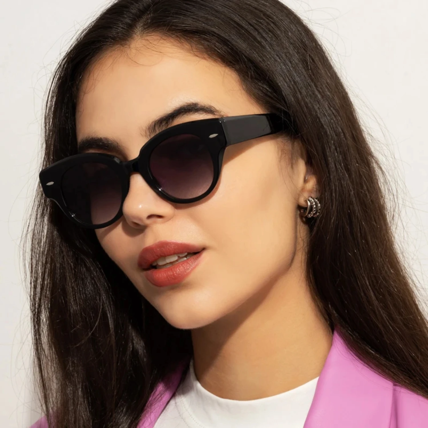 Fashion Cycling Cat Eye Women Sunglasses Retro Brand Designer Men Trending Black Brown Oval Lens Sun Glasses Shades UV400
Fashion Cycling Cat Eye Women Sunglasses Retro Brand Designer Men Trending Black Brown Oval Lens Sun Glasses Shades UV400