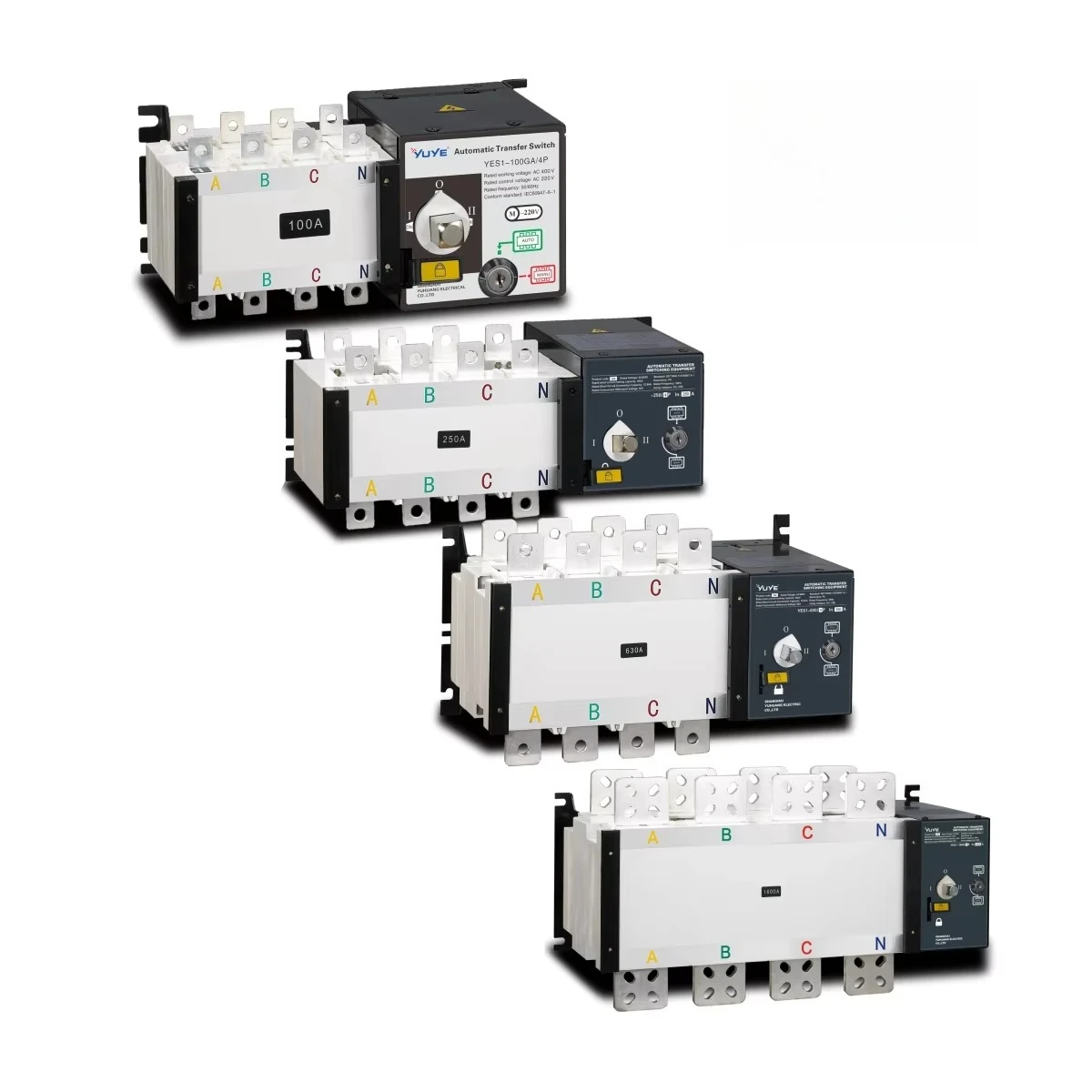 123 YUYE YES1 Series 100A 600A 1600A 2500A 3200A 3 Phase Automatic Transfer Changeover Switches 3 4 Pole Ats Atse For Generator
123 YUYE YES1 Series 100A 600A 1600A 2500A 3200A 3 Phase Automatic Transfer Changeover Switches 3 4 Pole Ats Atse For Generator