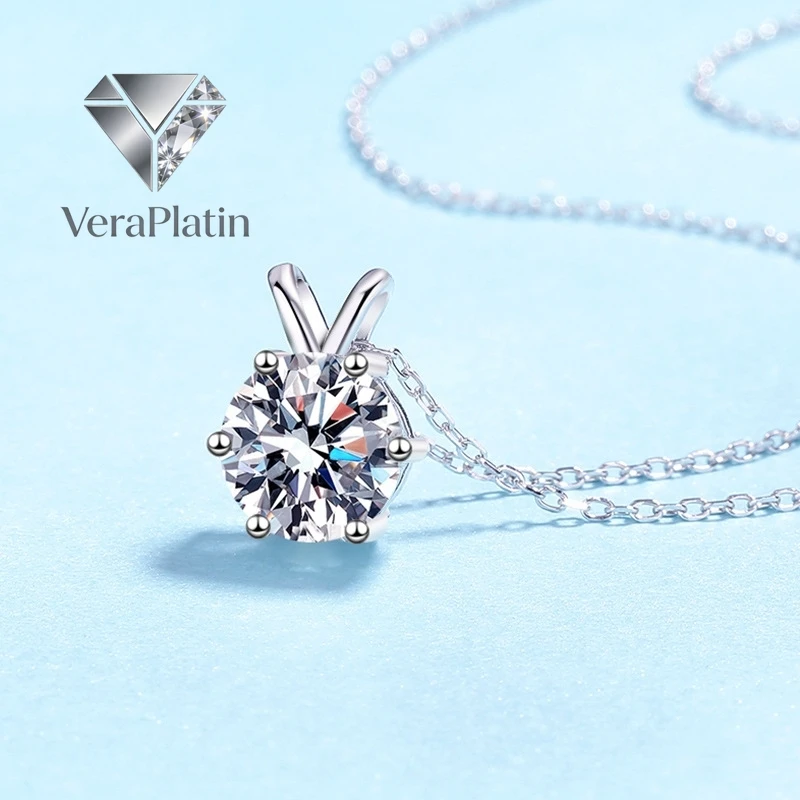 VeraPlatin Girl Valentine's Day 18K White Gold Women Wedding Necklaces 1/2/3CT Moissanite Diamond Daughter PT950 Platinum Birthd
VeraPlatin Girl Valentine's Day 18K White Gold Women Wedding Necklaces 1/2/3CT Moissanite Diamond Daughter PT950 Platinum Birthd