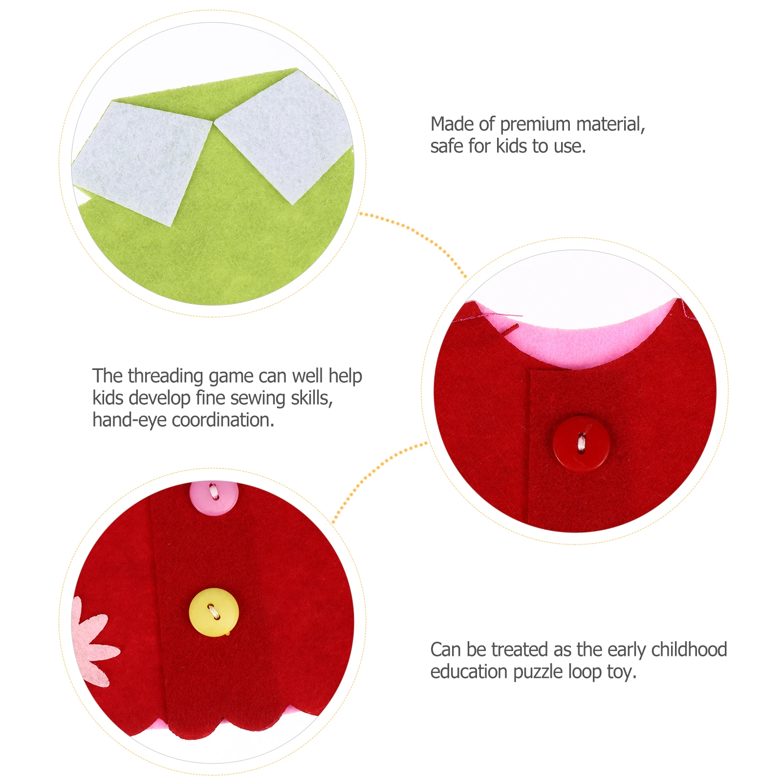 2pcs Threading Toy Sewing Buttons Teaching Game Preschool Lace Non woven Fabric Toddler Educational Puzzle Loop Kids
2pcs Threading Toy Sewing Buttons Teaching Game Preschool Lace Non woven Fabric Toddler Educational Puzzle Loop Kids