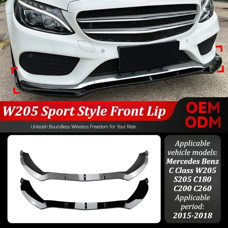 For 2015-2018 Mercedes Benz C Class W205 S205 C180 C200 C260 Front Bumper Lip Spoiler Body Kit Modification Auto Accessories
For 2015-2018 Mercedes Benz C Class W205 S205 C180 C200 C260 Front Bumper Lip Spoiler Body Kit Modification Auto Accessories