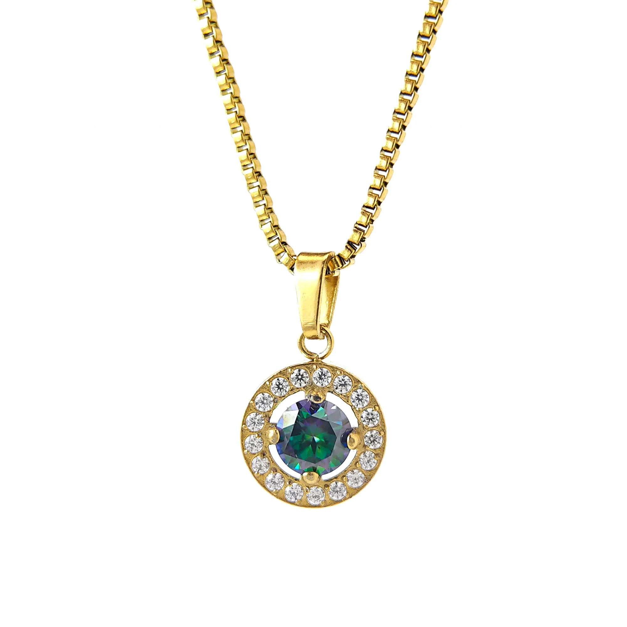 1pc 0.5 Carat Golden Luxury Round-shaped Colorful Synthetic Moissanite Pendant Necklace, Perfect for Events, Parties.
1pc 0.5 Carat Golden Luxury Round-shaped Colorful Synthetic Moissanite Pendant Necklace, Perfect for Events, Parties.