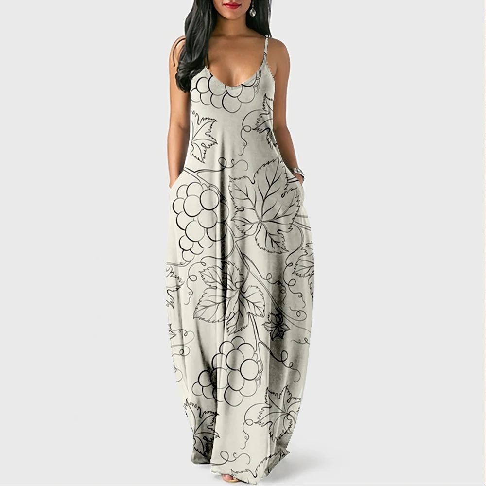 2022 Dress For Women Halter Neck Summer Grape Print Sleeveless Midi Backless Party Sexy Dresses Beach Casual Streetwea
2022 Dress For Women Halter Neck Summer Grape Print Sleeveless Midi Backless Party Sexy Dresses Beach Casual Streetwea