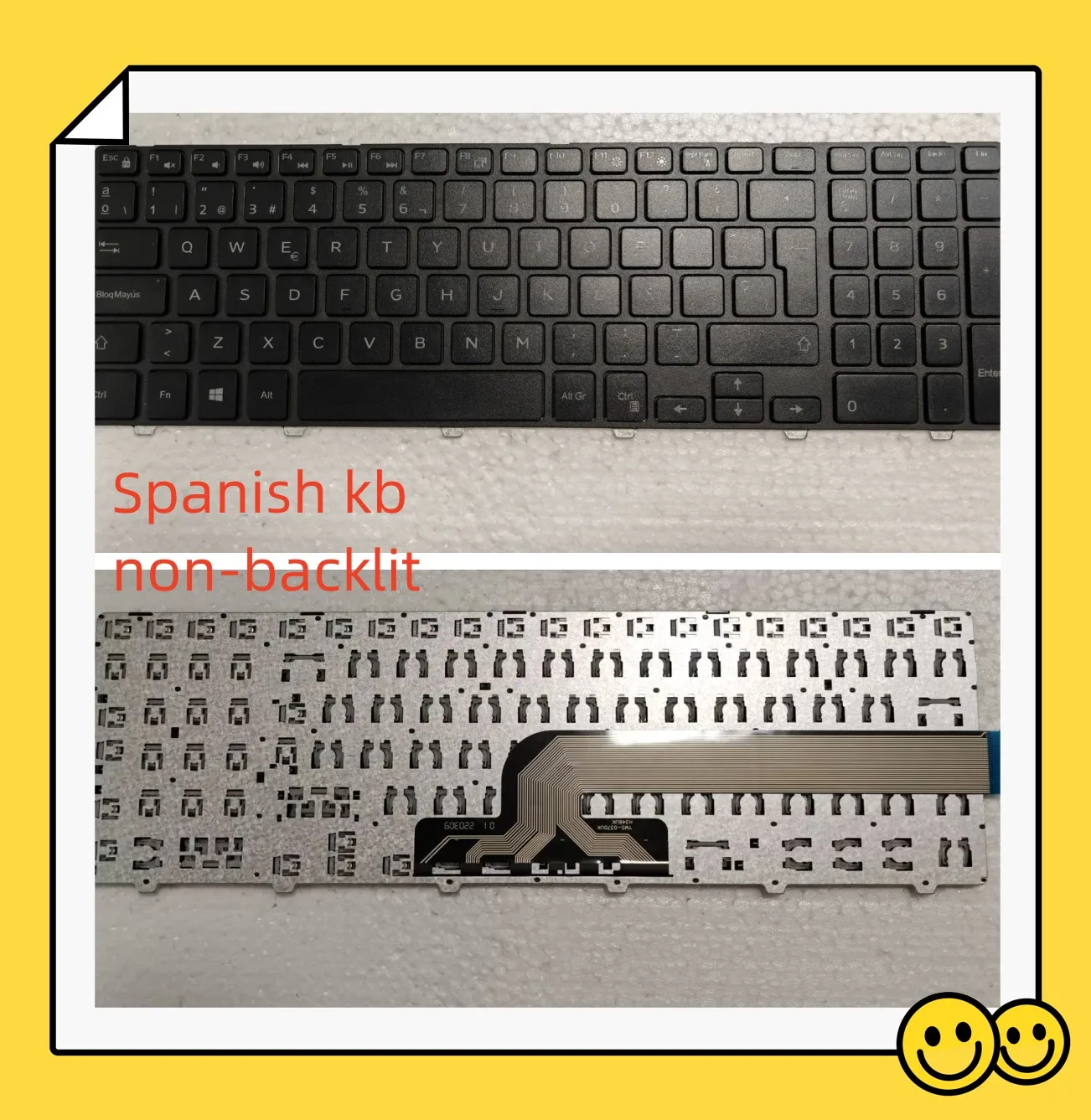 Клавиатура ноутбука для Dell Inspiron 15 15-3000 3541 3542 3543 3551 3558 3559 5000 и 17 5000 серии испанская раскладка без подсветки
Клавиатура ноутбука для Dell Inspiron 15 15-3000 3541 3542 3543 3551 3558 3559 5000 и 17 5000 серии испанская раскладка без подсветки
