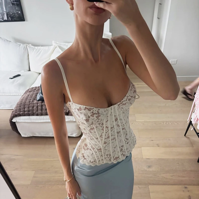 Tornova Sexy Slim Lace Corset Vest Women's 2026 New Slim Sleeveless Tanks Fishbone Waist Lace Up Summer Sexy Sleeveless Camis
Tornova Sexy Slim Lace Corset Vest Women's 2026 New Slim Sleeveless Tanks Fishbone Waist Lace Up Summer Sexy Sleeveless Camis