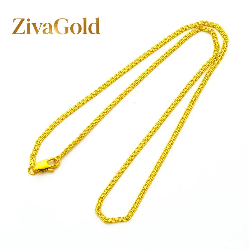 ZivaGold Двухрядное женское модное ожерелье 45 см/60 см, золото 24K AU999 - чистое золото 24K/AU999, модное двухрядное, 45 см для повседневной носки/60 см
ZivaGold Двухрядное женское модное ожерелье 45 см/60 см, золото 24K AU999 - чистое золото 24K/AU999, модное двухрядное, 45 см для повседневной носки/60 см