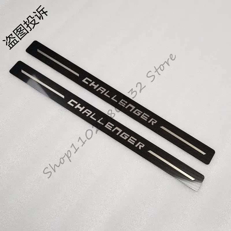 For DODGE CHALLENGER 2009-2020 Ultrathin black carbon Stainless Steel Door Sill Scuff Plate Articlefor Car styling
For DODGE CHALLENGER 2009-2020 Ultrathin black carbon Stainless Steel Door Sill Scuff Plate Articlefor Car styling