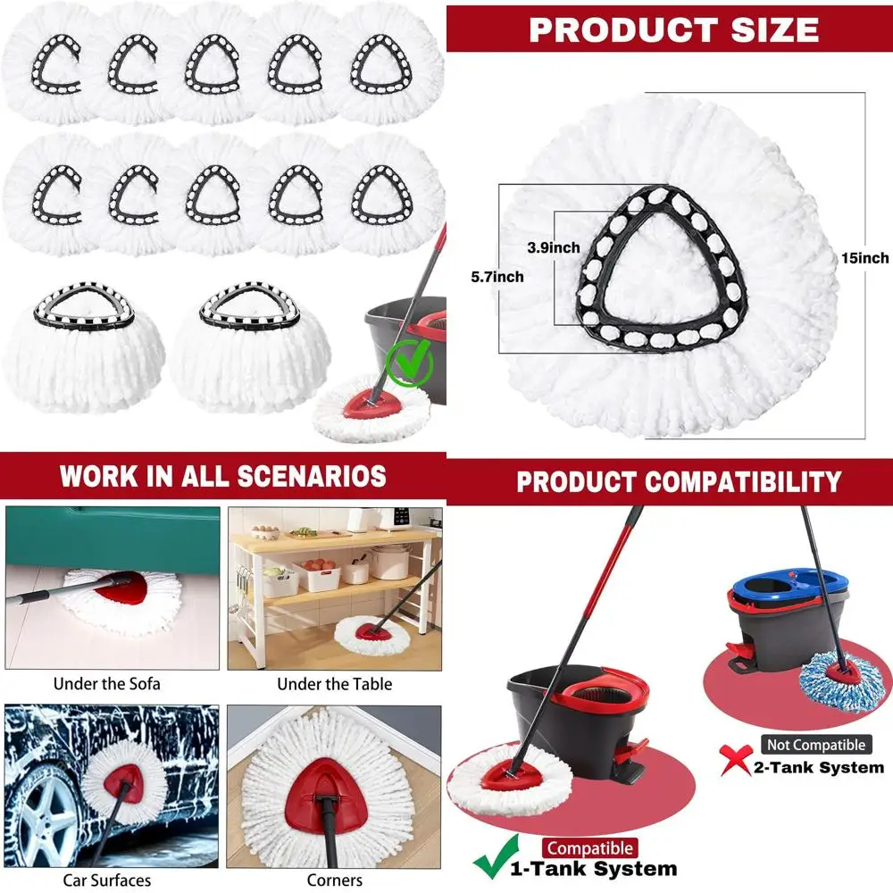 Набор из 12 насадок для швабр Easywring, многоразовых для паркетных полов, можно стирать в машине, система быстрой замены
Набор из 12 насадок для швабр Easywring, многоразовых для паркетных полов, можно стирать в машине, система быстрой замены