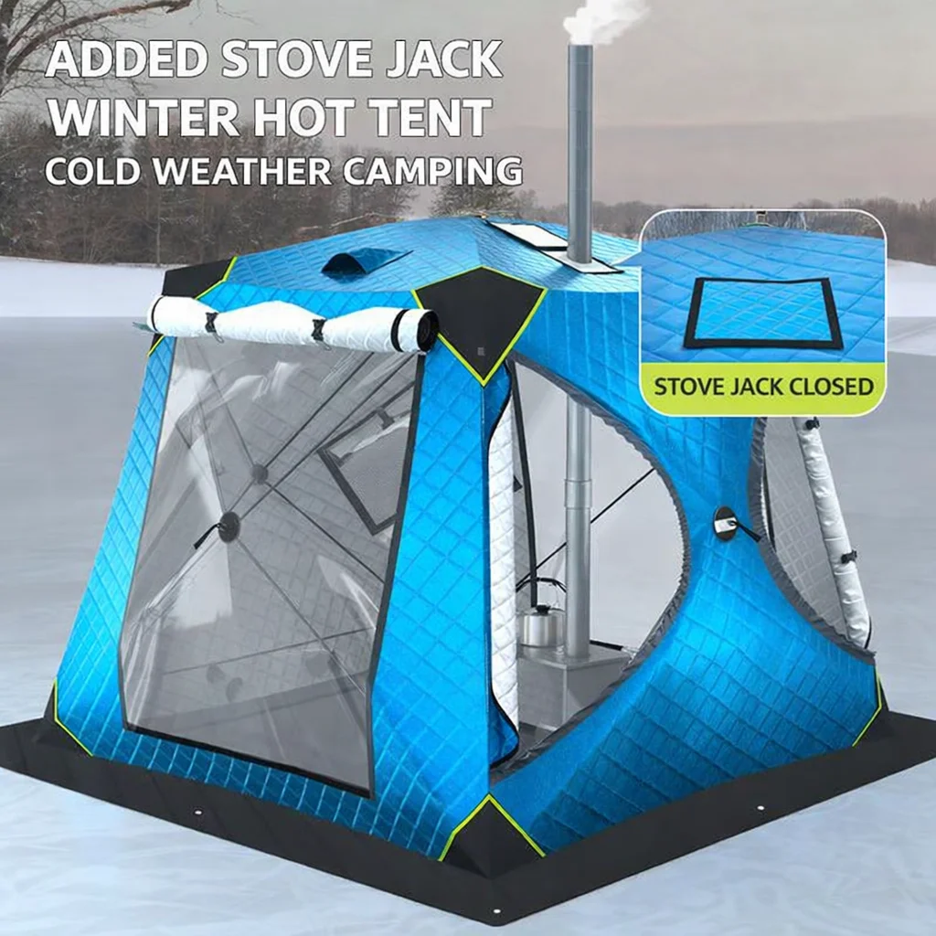 Ice Fishing Tent TPU Large Viewing Window Winter Cold Proof Outdoor Thickened Cotton Windproof Warm House
Ice Fishing Tent TPU Large Viewing Window Winter Cold Proof Outdoor Thickened Cotton Windproof Warm House