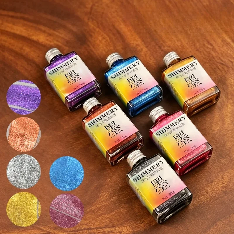 30ml Sheen Gold Calligraphy Ink Pearlescent Shimmer Metallic Mineral Based Chinese Brush Pen Sumi Ink
30ml Sheen Gold Calligraphy Ink Pearlescent Shimmer Metallic Mineral Based Chinese Brush Pen Sumi Ink