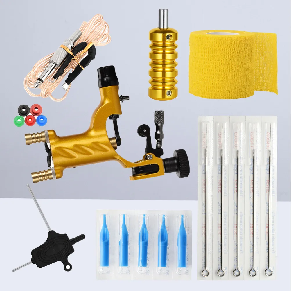 Practice Kit For Tattoo Artist Premium Ergonomic Design Durable Machine Set With Needles Handle Tools Rose Gold
Practice Kit For Tattoo Artist Premium Ergonomic Design Durable Machine Set With Needles Handle Tools Rose Gold