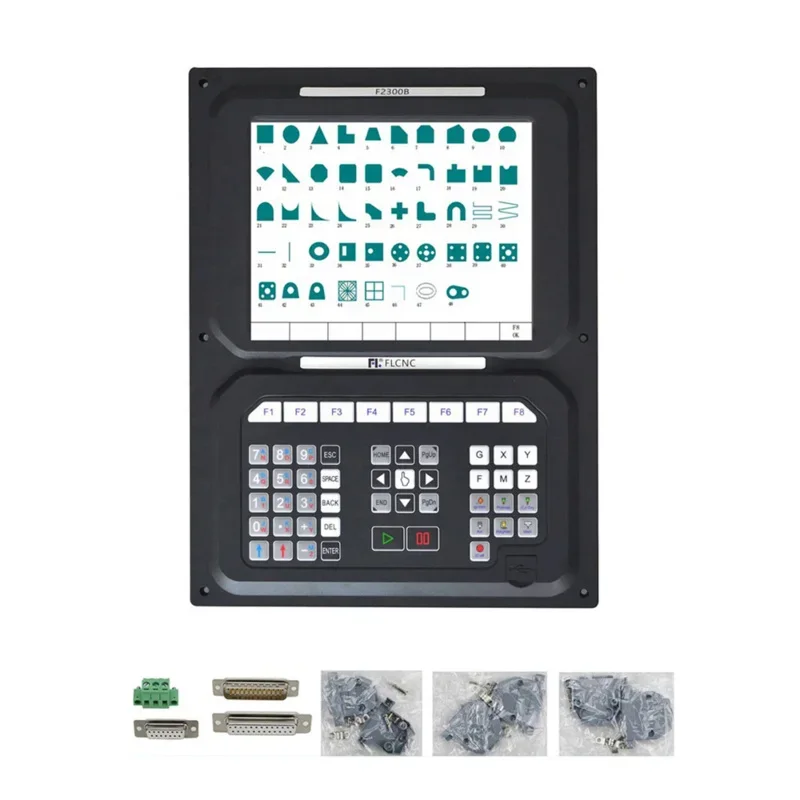 CNC flame and plasma cutting machine F2300B V5.0/ F2300BT V5.0 10.4 inch LCD 2-axis connection to CNC control system
CNC flame and plasma cutting machine F2300B V5.0/ F2300BT V5.0 10.4 inch LCD 2-axis connection to CNC control system