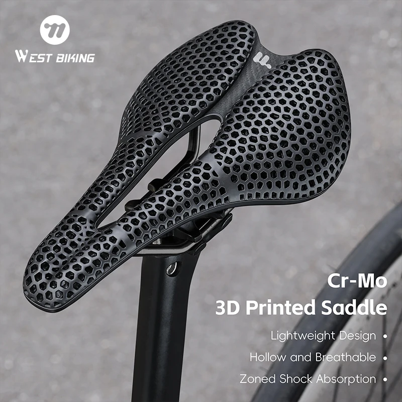 WEST BIKING 3D Printed Bicycle Saddle Ultralight Bike Seat Carbon Fibre Racing Bicycle Seat Cushion Cycling Seating Bike Parts
WEST BIKING 3D Printed Bicycle Saddle Ultralight Bike Seat Carbon Fibre Racing Bicycle Seat Cushion Cycling Seating Bike Parts