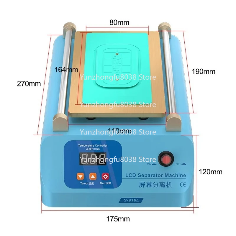 Mobile Phone 918L LCD Screen Separator Under 8 Inches Super Suction Screen Repair Separator
Mobile Phone 918L LCD Screen Separator Under 8 Inches Super Suction Screen Repair Separator