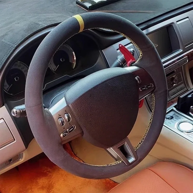 Customize Non-Slip And Soft Suede Leather Car Steering Wheel Cover XK XKR-S XKR 2006-2011 Steering Wrap Cover For Jaguar XF
Customize Non-Slip And Soft Suede Leather Car Steering Wheel Cover XK XKR-S XKR 2006-2011 Steering Wrap Cover For Jaguar XF
