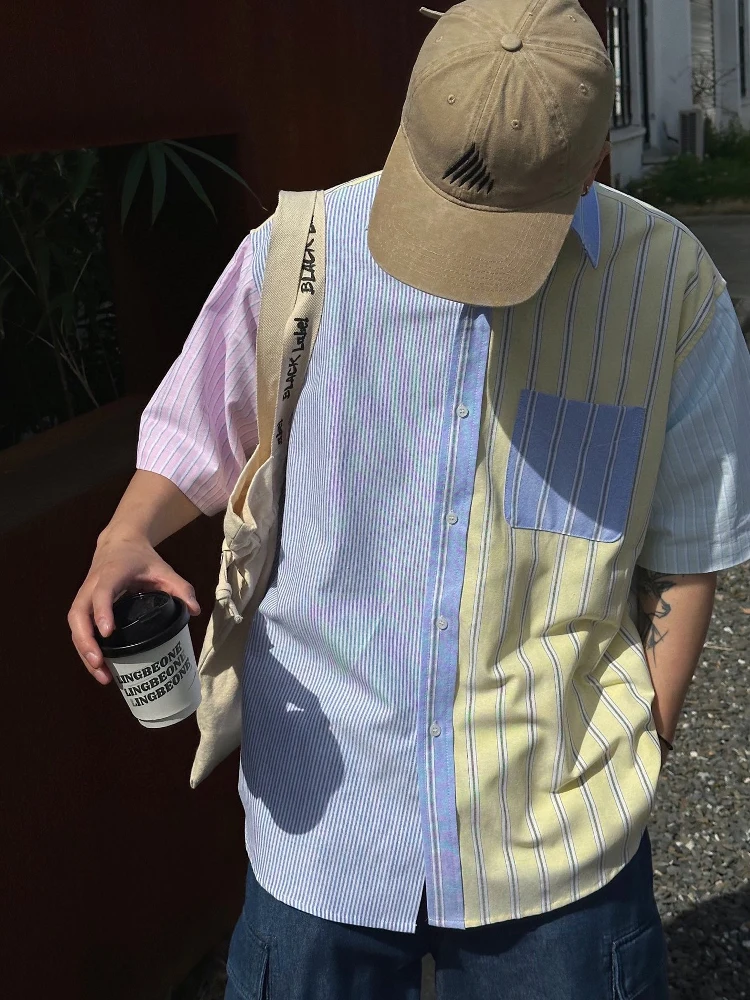 Striped Splice Ox ort Sve Men's Women's Base irt Casual Entertainment Cotton Polyester Fiber Teenage Boy
Striped Splice Ox ort Sve Men's Women's Base irt Casual Entertainment Cotton Polyester Fiber Teenage Boy