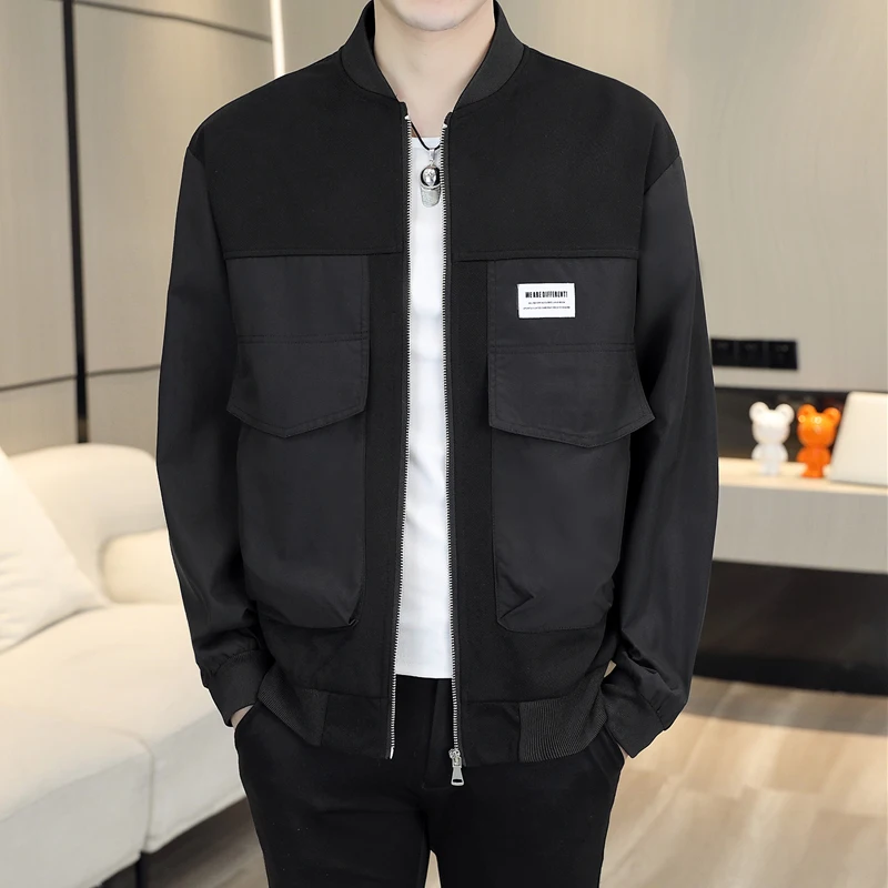 Men's Spring 2023 Slim Fit Casual Baseball Collar Jacket Thin Outerwear Polyester Long Sleeve Zipper Closure Standard Length
Men's Spring 2023 Slim Fit Casual Baseball Collar Jacket Thin Outerwear Polyester Long Sleeve Zipper Closure Standard Length