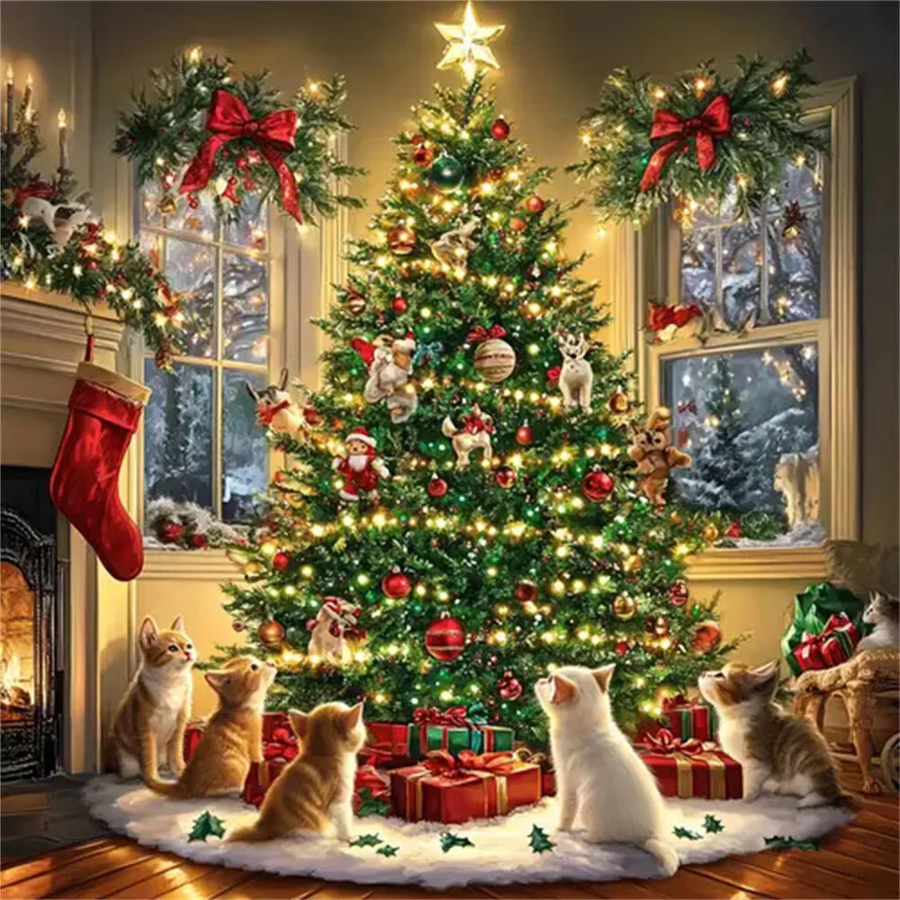 500/1024PCS Jigsaw Puzzle Christmas Tree Winter Cat Landscape Art For Adults Great Weekend Relaxation And Family Fun Gift
500/1024PCS Jigsaw Puzzle Christmas Tree Winter Cat Landscape Art For Adults Great Weekend Relaxation And Family Fun Gift