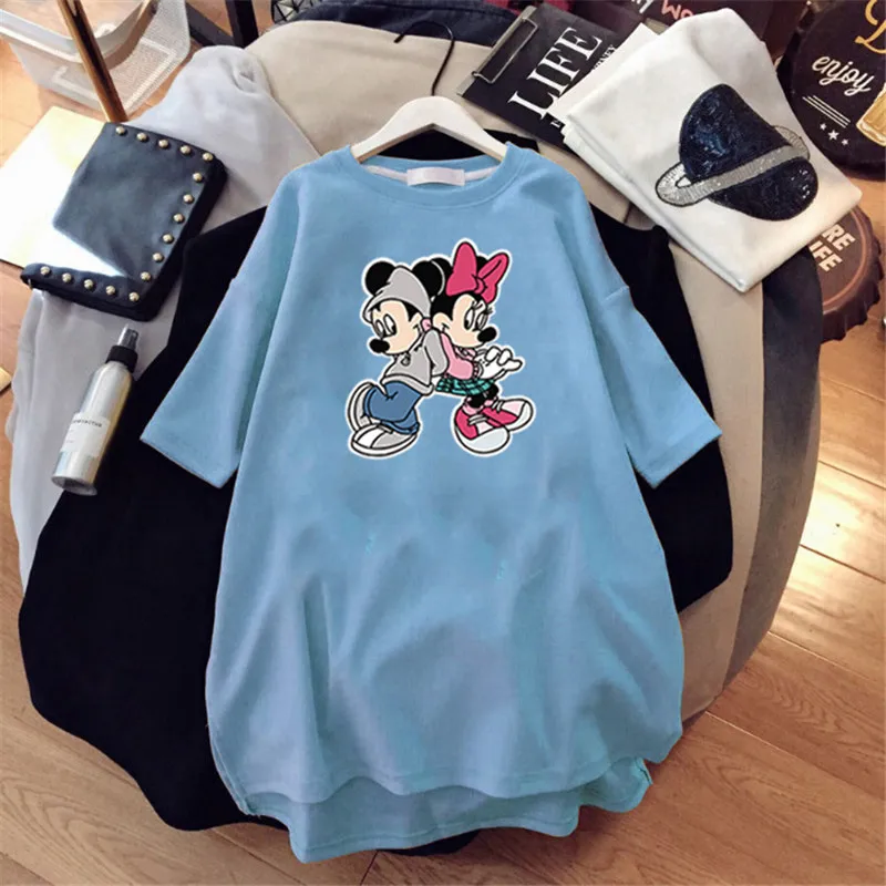 Summer T-shirt Mickey Minnie Cartoon Print Trendy Short-sleeved T-shirt Women's Loose Large Size New Fashion Top T-shirt
Summer T-shirt Mickey Minnie Cartoon Print Trendy Short-sleeved T-shirt Women's Loose Large Size New Fashion Top T-shirt