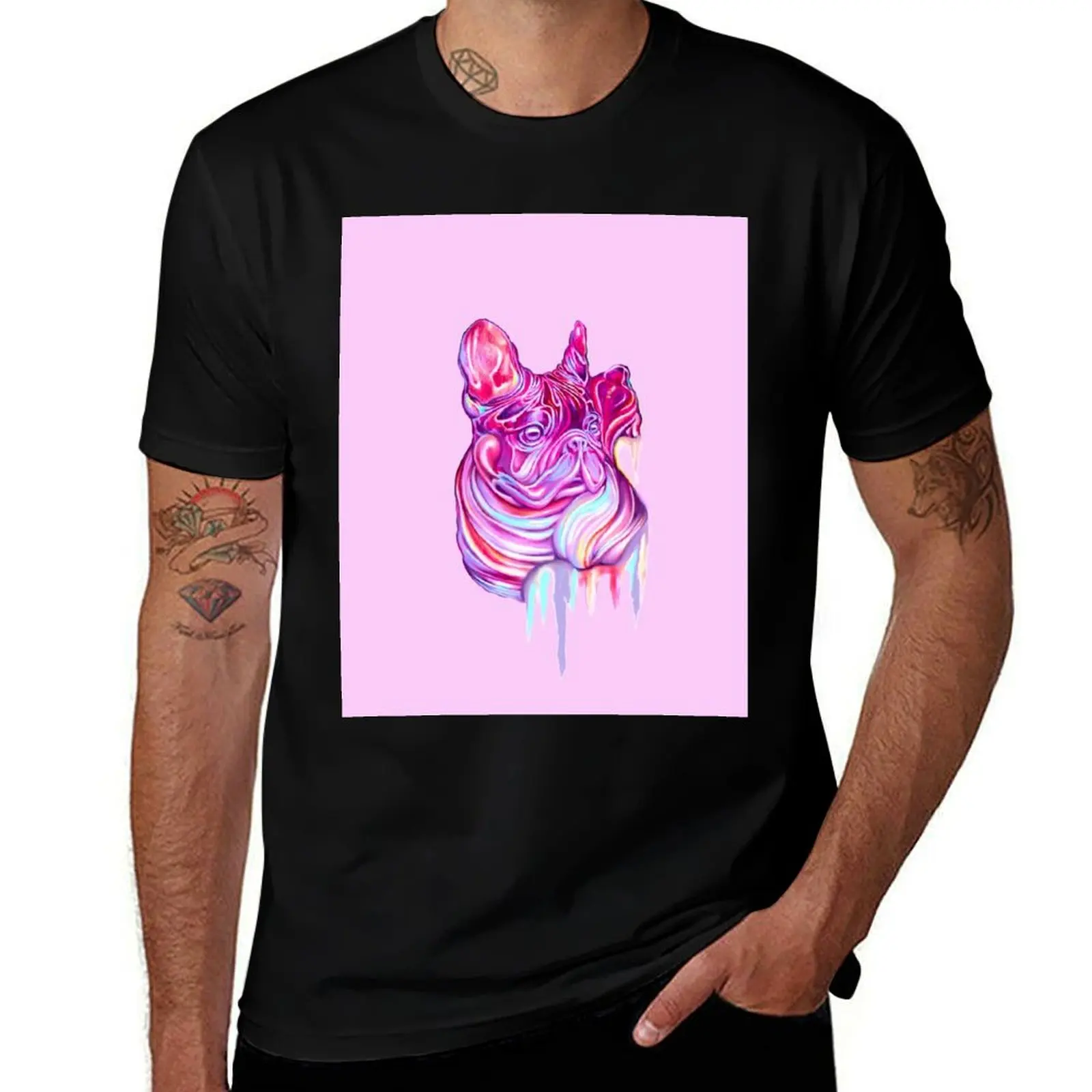 Painted French Bulldog Abstract T-Shirt Minimalist Plain Crew Neck T-Shirt
Painted French Bulldog Abstract T-Shirt Minimalist Plain Crew Neck T-Shirt