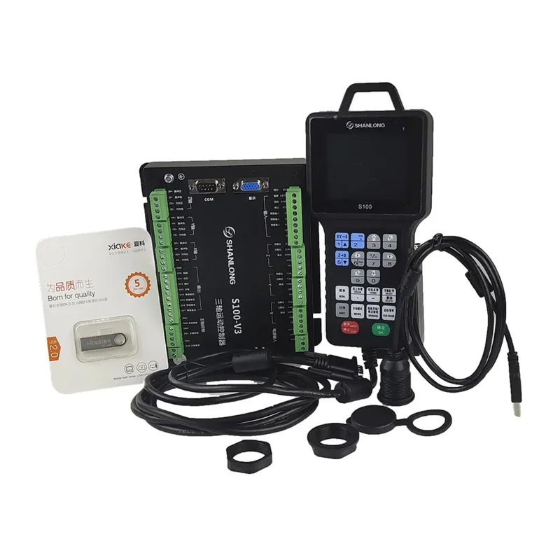 CNC Controller 3 Axis Engraving Machine Offline Motion DSP SHANLONG S200 Handheld Control System
CNC Controller 3 Axis Engraving Machine Offline Motion DSP SHANLONG S200 Handheld Control System