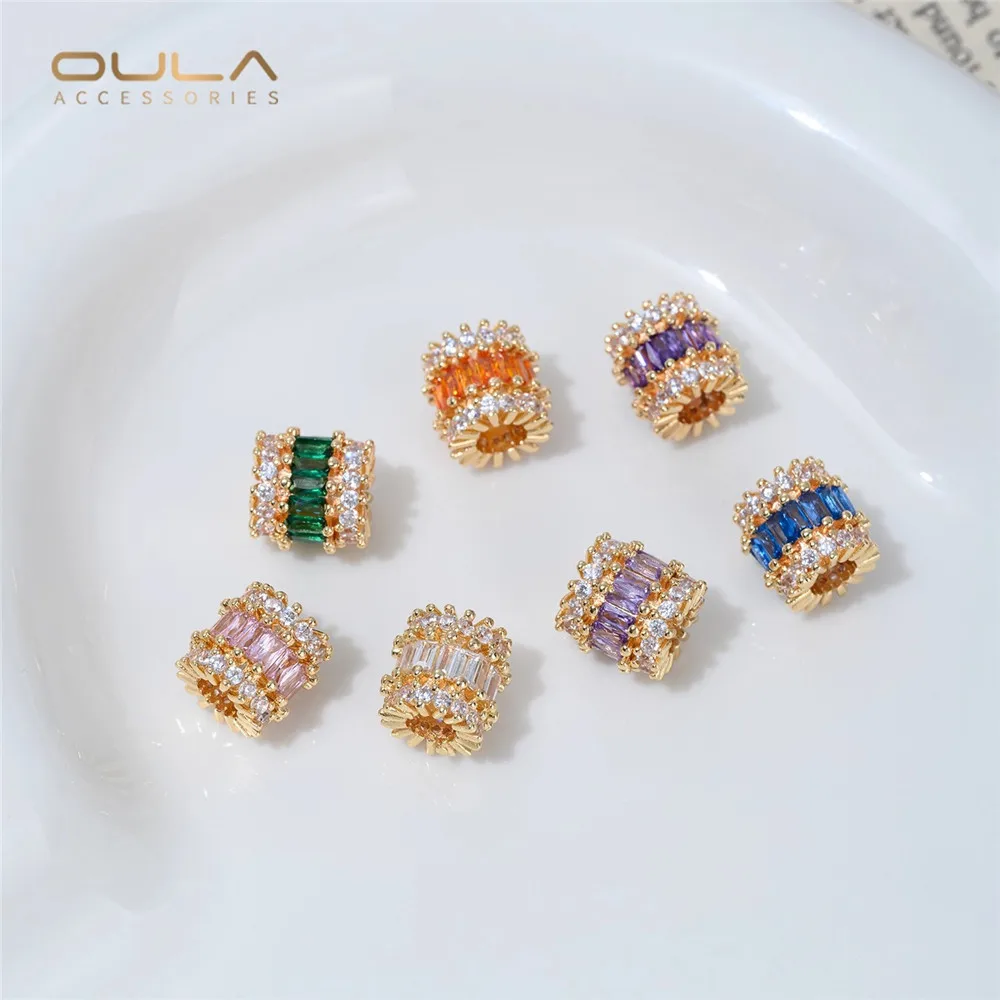 14K Genuine Gold, Zircon, Barrel Beads, Wheel Beads, Crystal, Hand-strung Pearls, Diy Bracelet, Necklace Accessory Material
14K Genuine Gold, Zircon, Barrel Beads, Wheel Beads, Crystal, Hand-strung Pearls, Diy Bracelet, Necklace Accessory Material