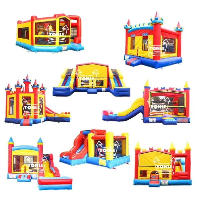 Custom Classic Color Jumpers Inflatable Bouncy Castle Commercial Bounce House Water Slide for Sale
Custom Classic Color Jumpers Inflatable Bouncy Castle Commercial Bounce House Water Slide for Sale