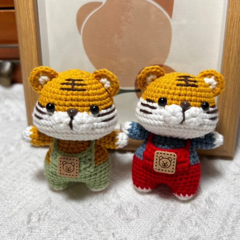Handmade Crochet Finished Cute Tiger Keychain, Crochet Cartoon Little Tiger Pendant for Bag Decor, Birthday Gifts for Children
Handmade Crochet Finished Cute Tiger Keychain, Crochet Cartoon Little Tiger Pendant for Bag Decor, Birthday Gifts for Children