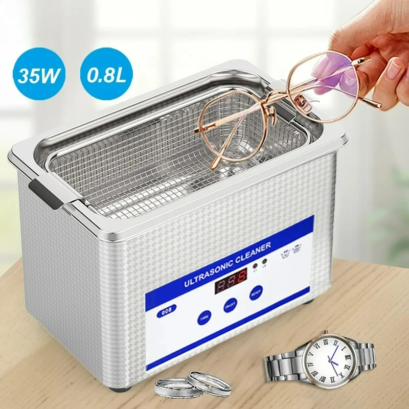 Ultrasonic Cleaner Ultrasound Glasses Cleaning Machine 40KHZ High Frequency Ultrasonic Bath for Glasses Jewelry Washing Machine
Ultrasonic Cleaner Ultrasound Glasses Cleaning Machine 40KHZ High Frequency Ultrasonic Bath for Glasses Jewelry Washing Machine