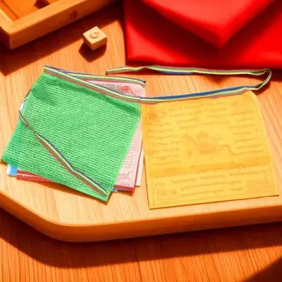 Prayer Flags Meditation Banners Colorful Design Use Purify Mind Buddhism Accessories Hanging Decorations
Prayer Flags Meditation Banners Colorful Design Use Purify Mind Buddhism Accessories Hanging Decorations