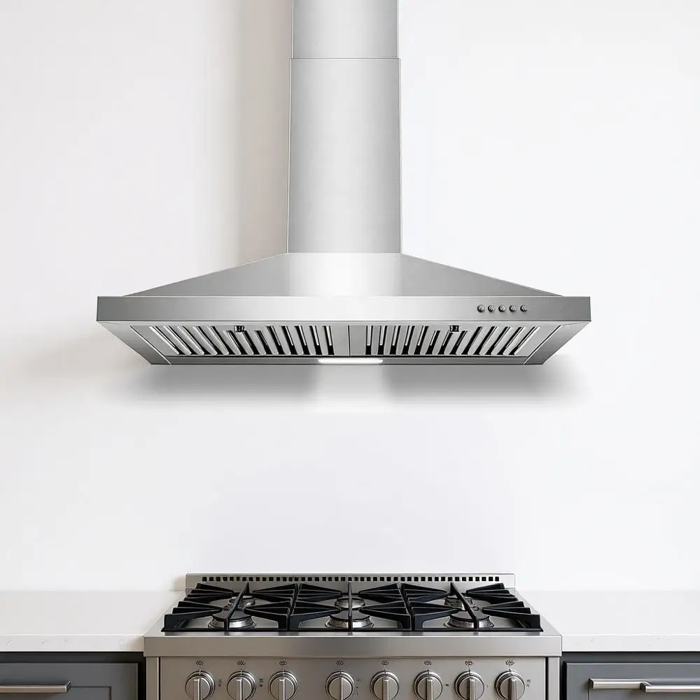 30-дюймовая настенная вытяжка из нержавеющей стали с фильтрами, 3 скорости, кнопочное управление, энергосберегающая
30-дюймовая настенная вытяжка из нержавеющей стали с фильтрами, 3 скорости, кнопочное управление, энергосберегающая