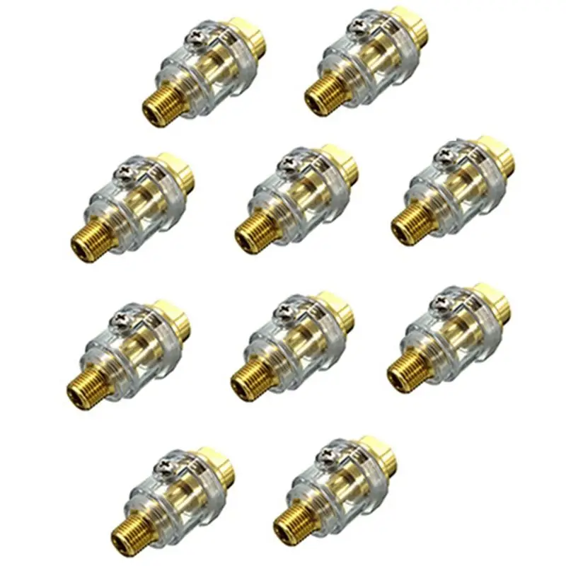 AEE8-10Pcs Mini Oiler Pneumatic Tool Accessories- 1/4Inch NPT Oiler Oil Lubricator For Air Compression Air Tool Oiler -Yellow
AEE8-10Pcs Mini Oiler Pneumatic Tool Accessories- 1/4Inch NPT Oiler Oil Lubricator For Air Compression Air Tool Oiler -Yellow