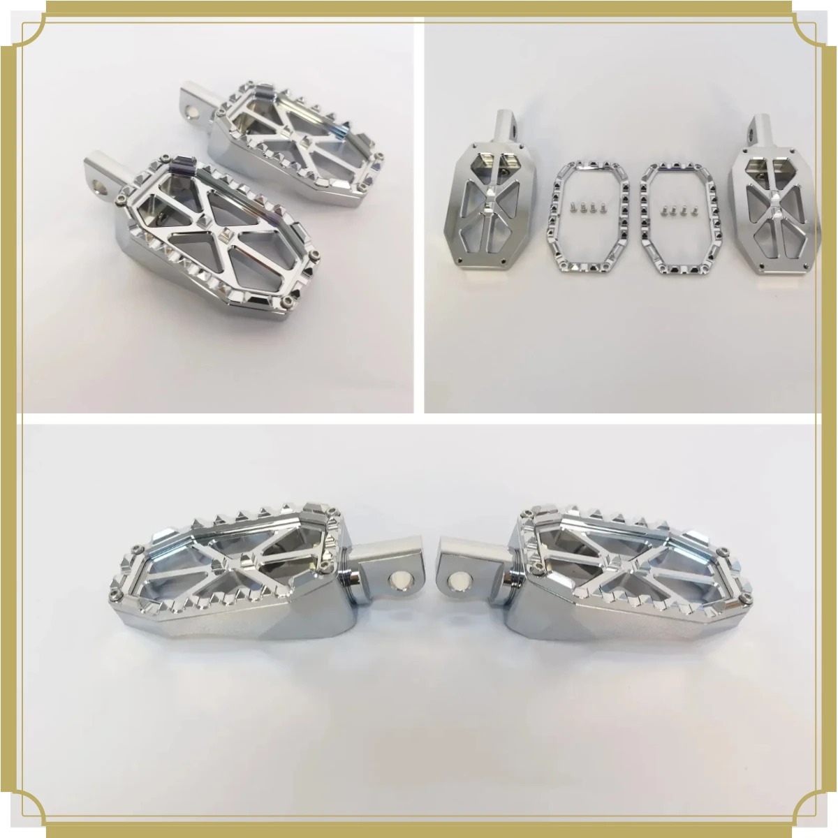 Chrome Motorcycle Passenger Footrest Foot Pegs For Harley Softail Fat Boy Touring Electra Street Road Glide King Dyna Street Bob
Chrome Motorcycle Passenger Footrest Foot Pegs For Harley Softail Fat Boy Touring Electra Street Road Glide King Dyna Street Bob
