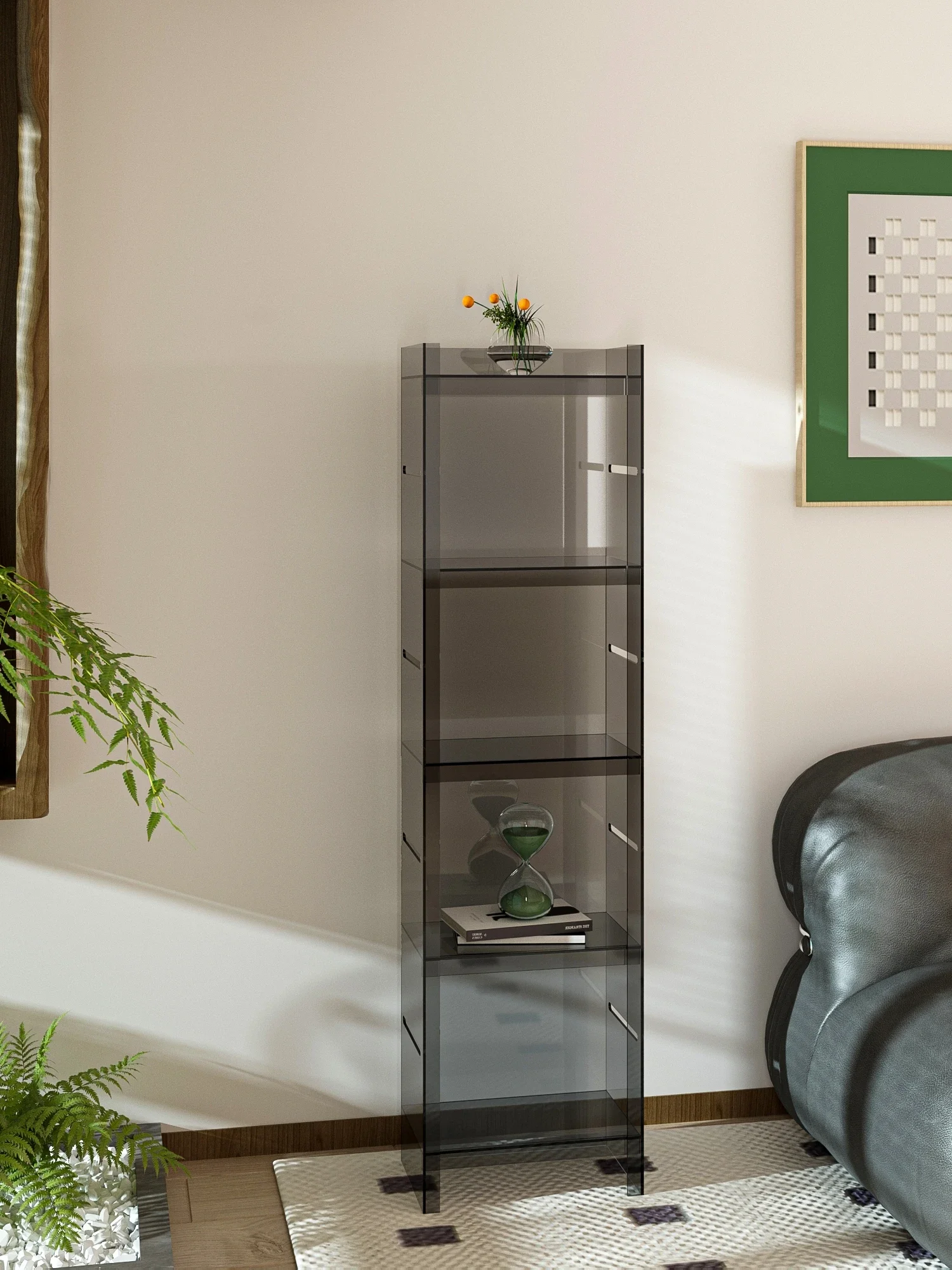 Nordic style narrow shelf acrylic display rack living room simple storage multi-layer floor bookshelf Internet celebrity
Nordic style narrow shelf acrylic display rack living room simple storage multi-layer floor bookshelf Internet celebrity