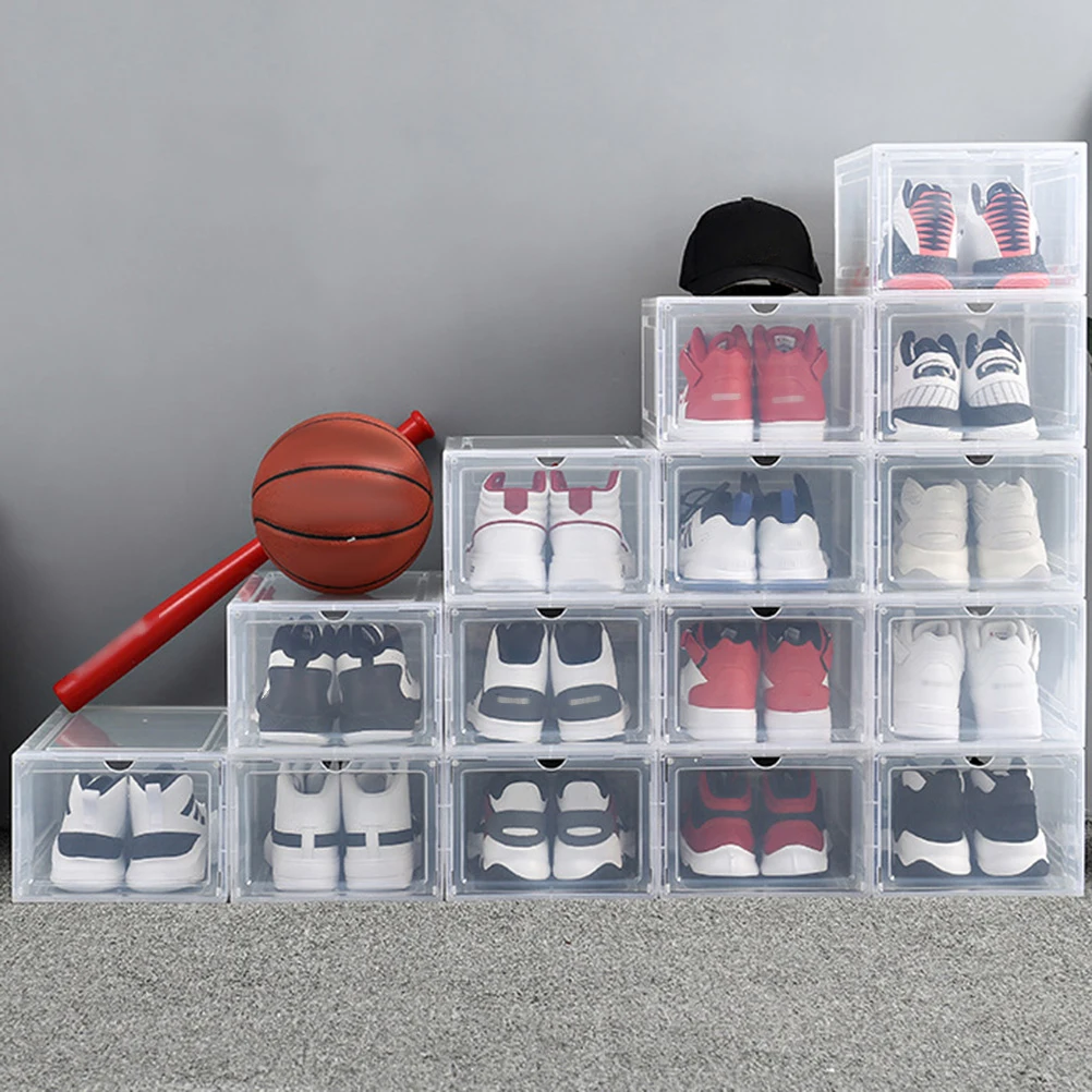Magnetic Shoe Box Storage Basketball Shoes Container Fold with Handle Transparent
Magnetic Shoe Box Storage Basketball Shoes Container Fold with Handle Transparent