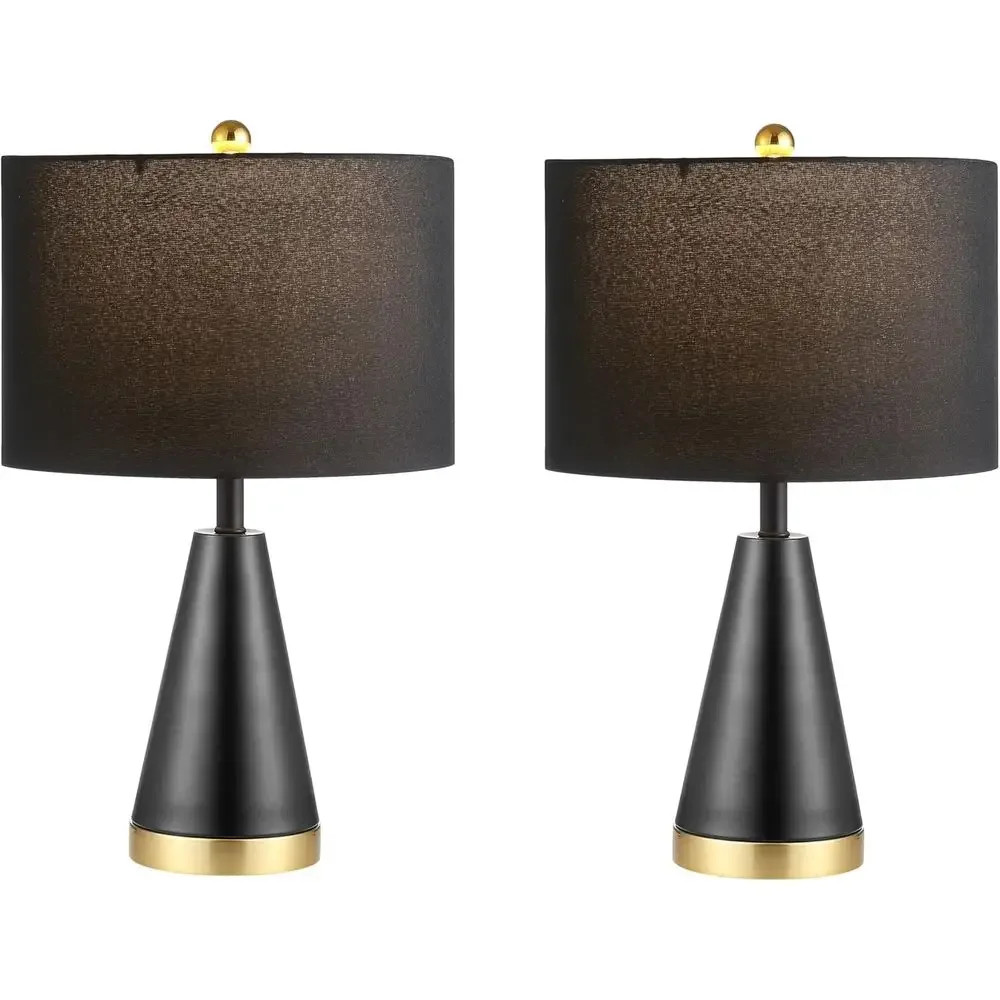 Contemporary Black/Brass Gold 20-inch LED Table Lamp Set for Bedroom, Living Room, Home Office, Nightstand (2 Lamps Included)
Contemporary Black/Brass Gold 20-inch LED Table Lamp Set for Bedroom, Living Room, Home Office, Nightstand (2 Lamps Included)