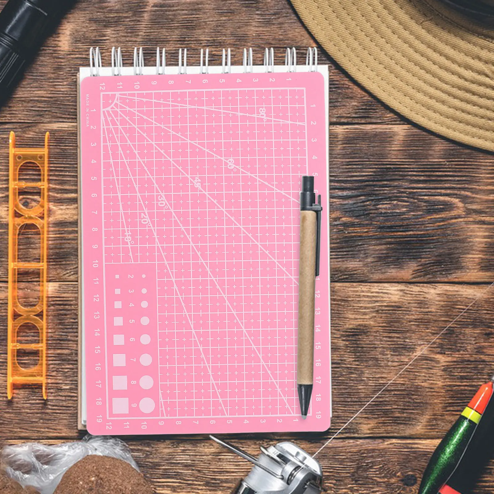 2Pcs A5 Double-Sided Craft Cutting Mat Self-Healing Surface Metric Ruler Grid Lines for DIY Journaling Engraving Quilting Sewing
2Pcs A5 Double-Sided Craft Cutting Mat Self-Healing Surface Metric Ruler Grid Lines for DIY Journaling Engraving Quilting Sewing