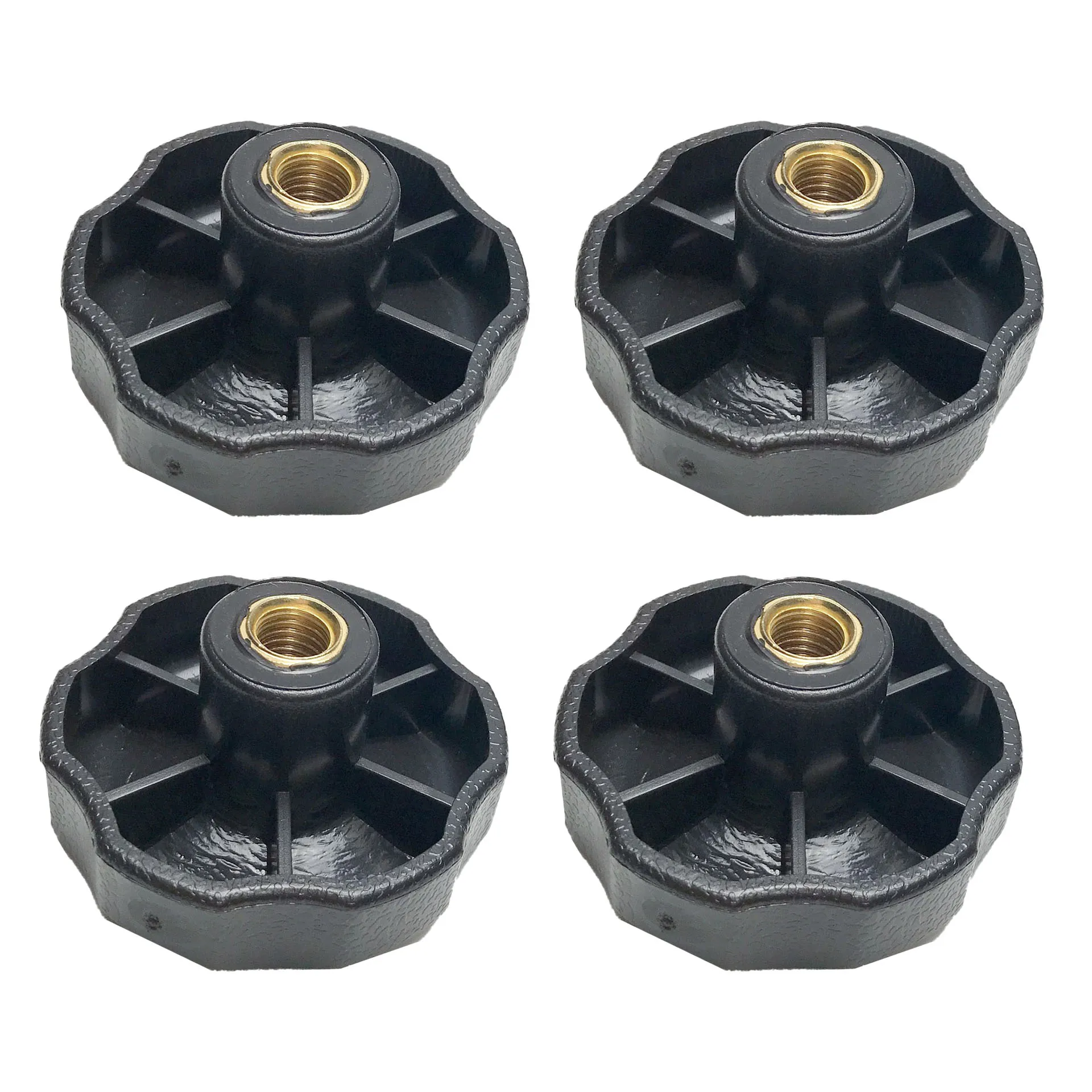 For Fitness Equipment Hand Knobs 4 Pack M10 Female Thread 6 Star Plastic with Brass Support for Secure Adjustment
For Fitness Equipment Hand Knobs 4 Pack M10 Female Thread 6 Star Plastic with Brass Support for Secure Adjustment