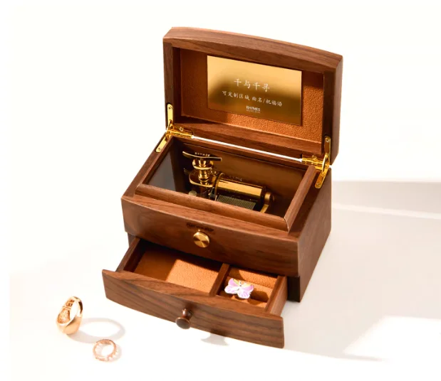Wholesale 30 Note Wooden Hand Cranked Music Box Custom Engraving High-end Pop Melody Song Always With Me
Wholesale 30 Note Wooden Hand Cranked Music Box Custom Engraving High-end Pop Melody Song Always With Me